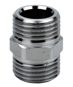 VITE DOPPIA IN OTTONE CROMATO 3/8 CAR